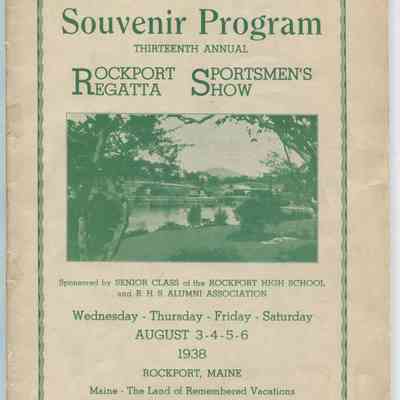 Rockport High School carnival program 1938