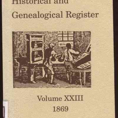 The New England Historical and Genealogical Register and Antiquarian Journal