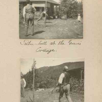"Tether-ball at the Graves' Cottage."; "Mr. Buck and G.F.G."