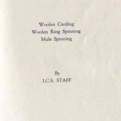 Woolen Carding and Spinning