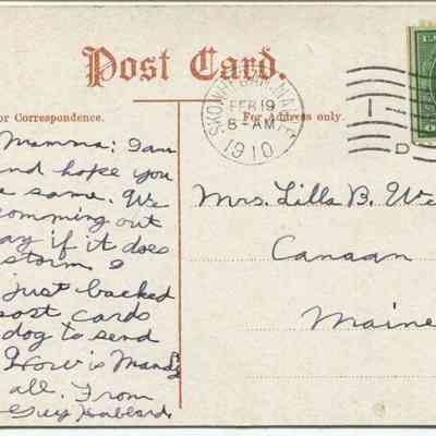 Bowley Collection Postcard 109 B