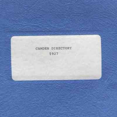 Camden Directory, 1927
