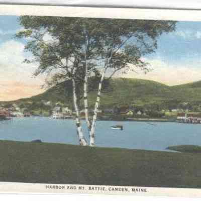 Harbor and Mt. Battie, Camden, Maine