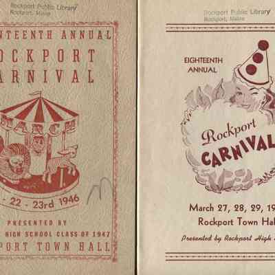 Rockport High School carnival programs 1946, 1947