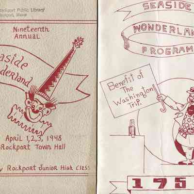 Rockport High School carnival program 1948, 1952