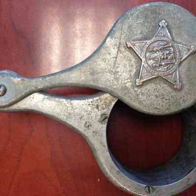 Peephole for the door to the Cobb GAR Post 63 in Camden