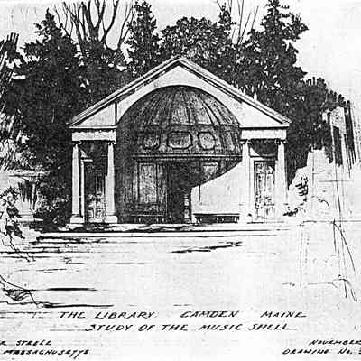 The Library Camden Maine - Study of the Music Shell