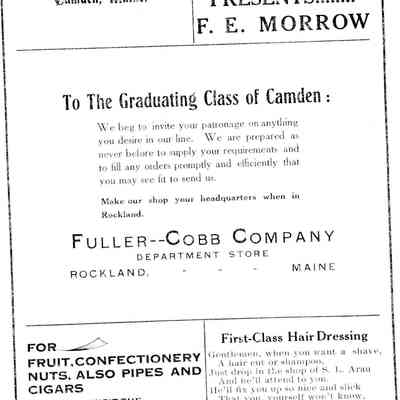 Megunticook June 1913 ads2: Origformat: Book; Resolution: 100 dpi