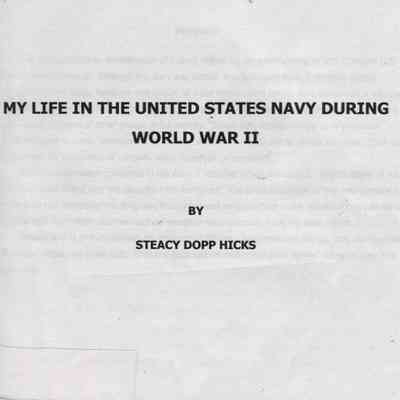 My Life in the United States Navy during World War II