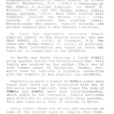 rowell family - intro pg 2: Origformat: Book; Resolution: 100 dpi