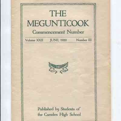 Megunticook Commencement Number June 1922