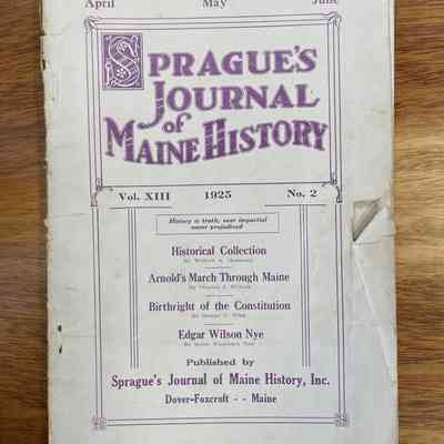 Sprague's Journal of Maine History
