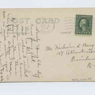 Postcard Reverse: Copyright: Unknown