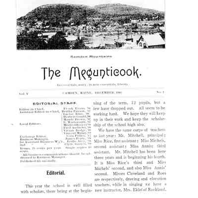 The Megunticook C.H.S. - December 1905