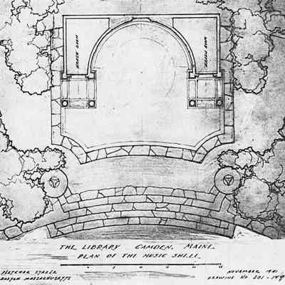 The Library Camden Maine - Plan of the Music Shell