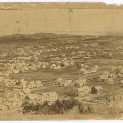 View of Camden from Mt. Battie looking toward Rockport, 1891