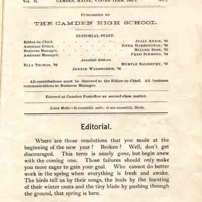 The Megunticook Winter Term 1902-3: Origformat: Book