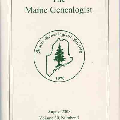 The Maine Genealogist