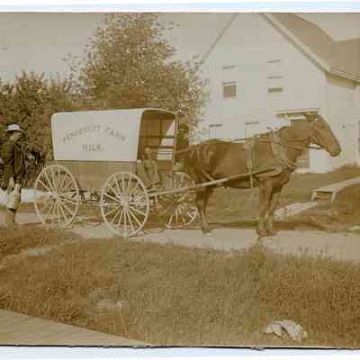 Penobscot Farm milk delivery wagon