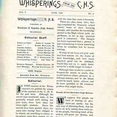 Whisperings June 1896: Origformat: Book