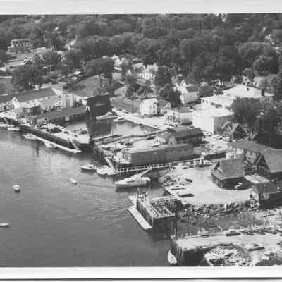Camden harbor and Lok Marina circa 1954