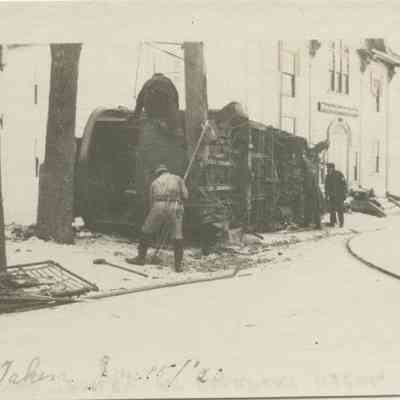 Trolley accident in Rockport, Maine January 1920: Copyright: None; Origformat: Print-Photographic