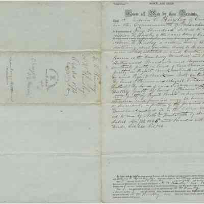Barrett Collection 026 Deed Edwin Kinsley to Albion Kinsley 1874?