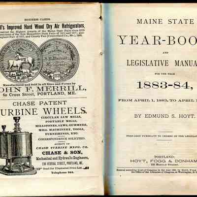 Maine State Year-Book and Legislative Manual for the year 1883-84