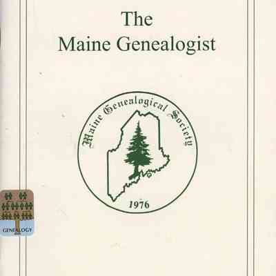 The Maine Genealogist