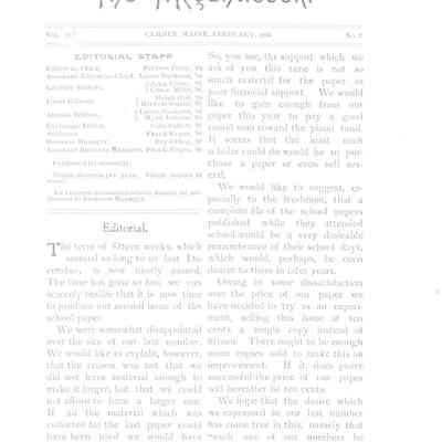 The Megunticook - February 1904