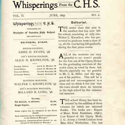 Whisperings June 1897: Origformat: Book