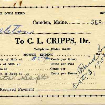 Billheads Collection 166