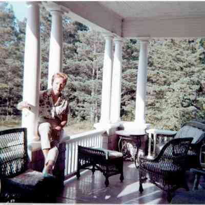 Porch of Hill Acres estate