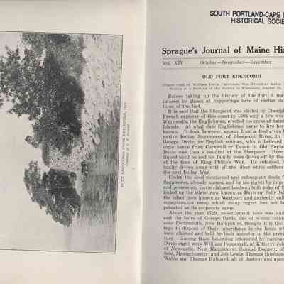 Sprague's Journal of Maine History