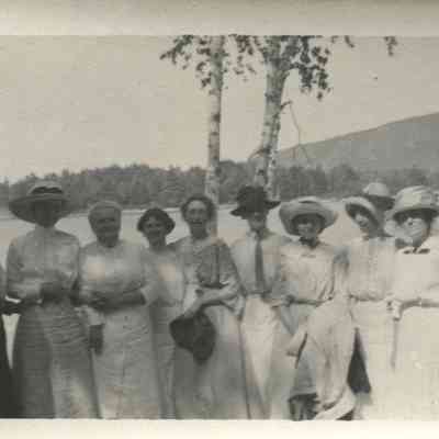 Photo from Thordis Heistad's scrapbooks; image taken at Meg. Lake: Origformat: Print-Photographic; Resolution: 200 dpi