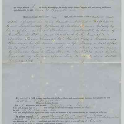 Frances A. Barrett to William G. Barrett