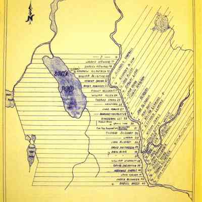 THE MAP OF WARREN, ORIGINAL LAND GRANTS OF SAMUEL WALDO