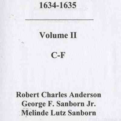 The Great Migration: Immigrants to New England 1634-1635