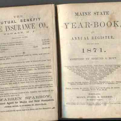 Maine State Yearbook & Annual Register for the year 1871