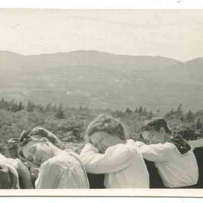 View west to Hope mountains from the Summit House on Mt. Battie, 1909: Origformat: Print-Photographic