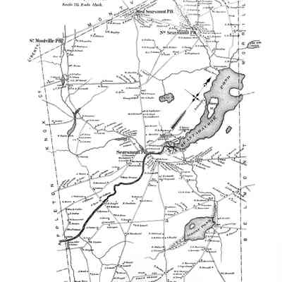 Searsmont Town Map 1888