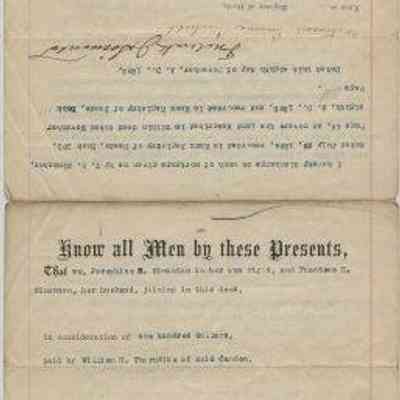 Barrett Collection 030 Deed Josephine Simonton and Thaddeus Thorndike