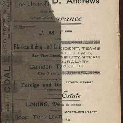 Andrews' Camden and Rockport Directory, 1905