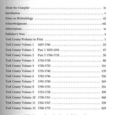 Maine Probate Abstracts 1687 - 1775, Volume 1