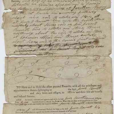 Barrett Collection 005 Deed from Samuel Jones o James Barrett 1805