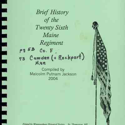 Brief History of the Twenty Sixth Maine Regiment