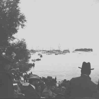 Six-masted Schooner "George W. Wells" launch