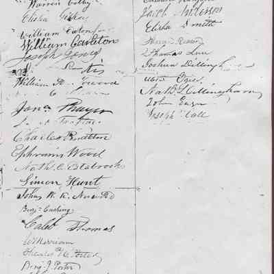 Photocopy of pg3 of 1832 petition for lighthouse at Negro Island