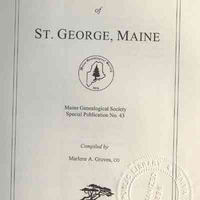 Vital Records of St. George, Maine