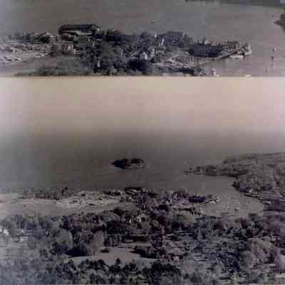 Aerial View of Camden Harbor